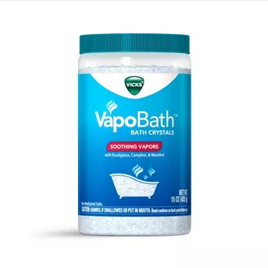 Vicks VapoBath Non-Medicated Bath Crystals, 15oz