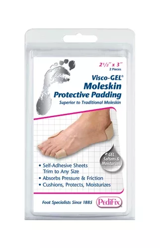 Visco Gel Moleskin 2 per Pack 2 1/2x 3