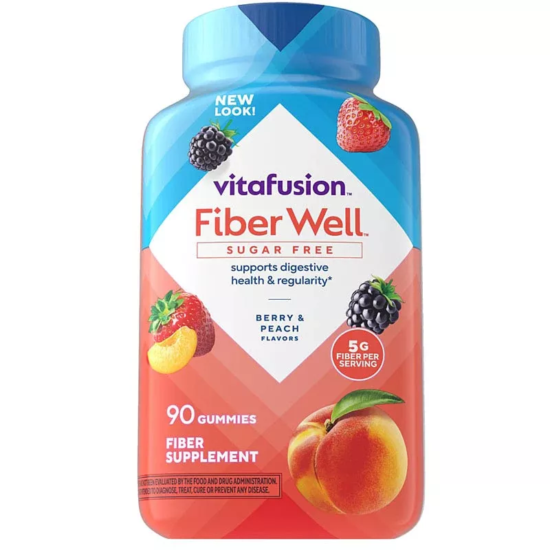 Vitafusion Fiber Well Gummies Sugar-free 90 Count