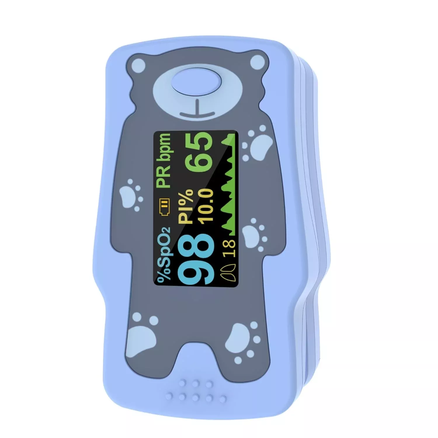 VOLUETH Kids Fingertip Pulse Oximeter Blue