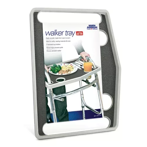 Walker Tray w/ Grip MatGray