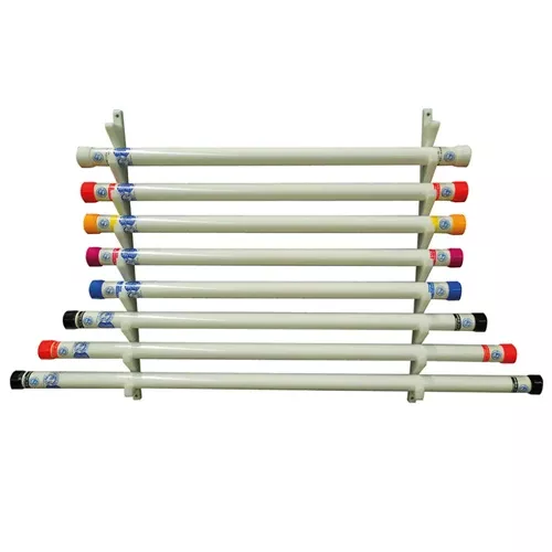 Wall Mount Therapy Bar Rack Holds 9 Bars