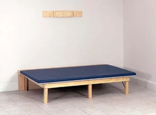 Wall Mounted Folding Mat Black Platform 4'W x 7'L x 18 H
