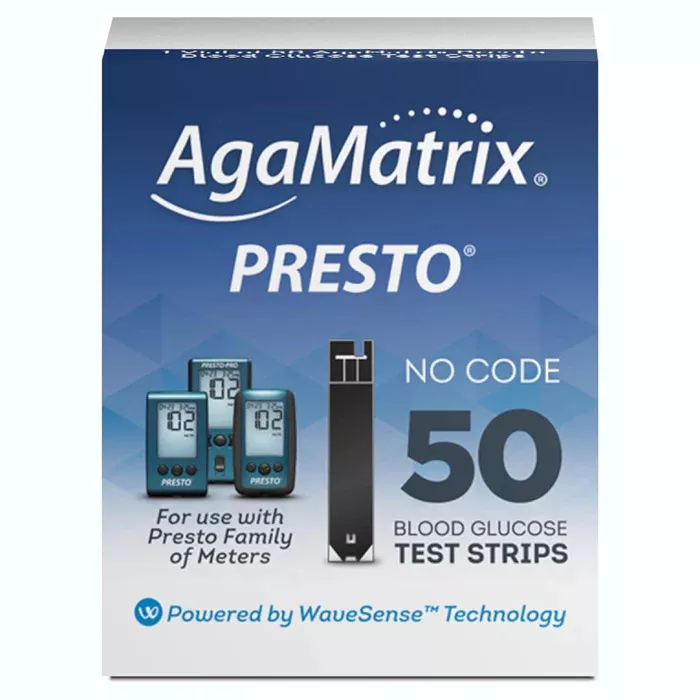 Wavesense Presto Blood Glucose Test Strips 50 Count