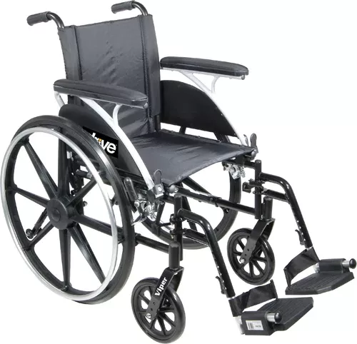 WheelchairViper w/Flip Back Desk Arms14 Elev Legrests