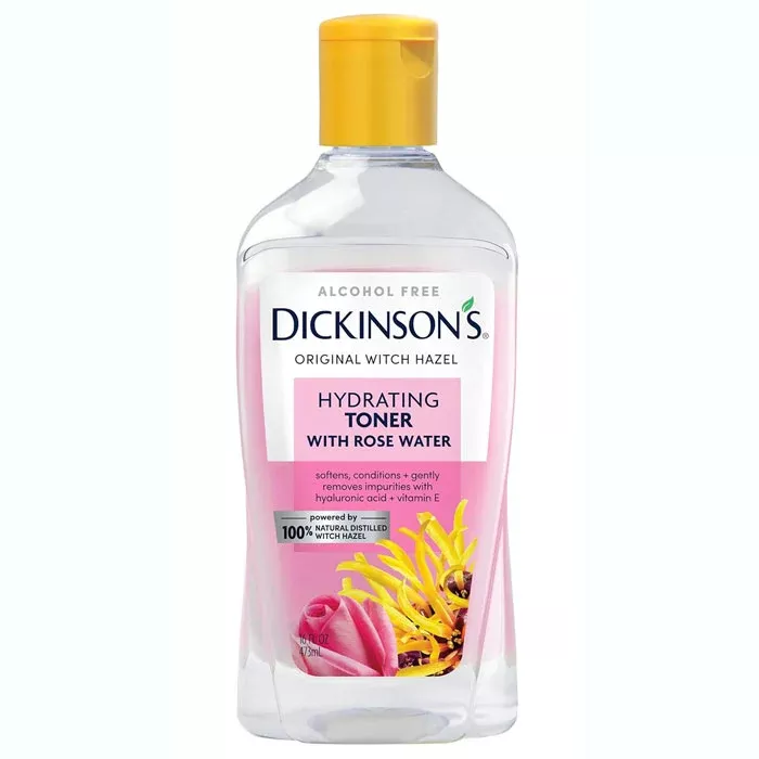 Witch Hazel Hydrating Toner with Rosewater, Alcohol Free 16 oz. Bottle