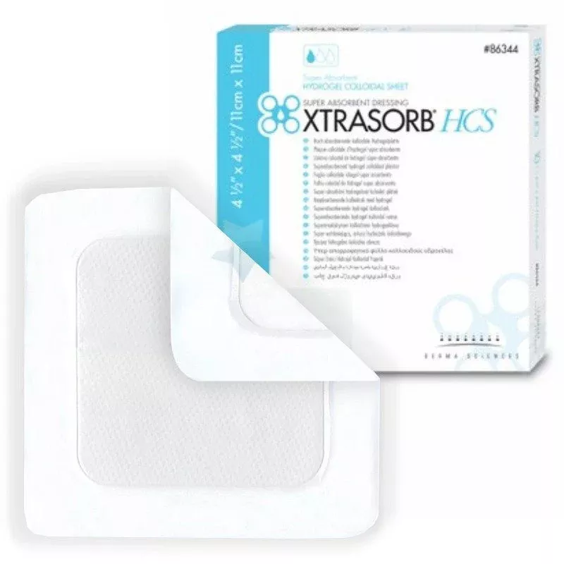 Xtrasorb Hydrogel Colloidal Sheet Dressing, Non-Adhesive, 4.5 x 4.5, 10/box