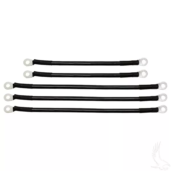 Yamaha G14/G16 Battery Cable SET, Includes (3) 12″ (2) 9″ 4 gauge,36V (1994 – Up)