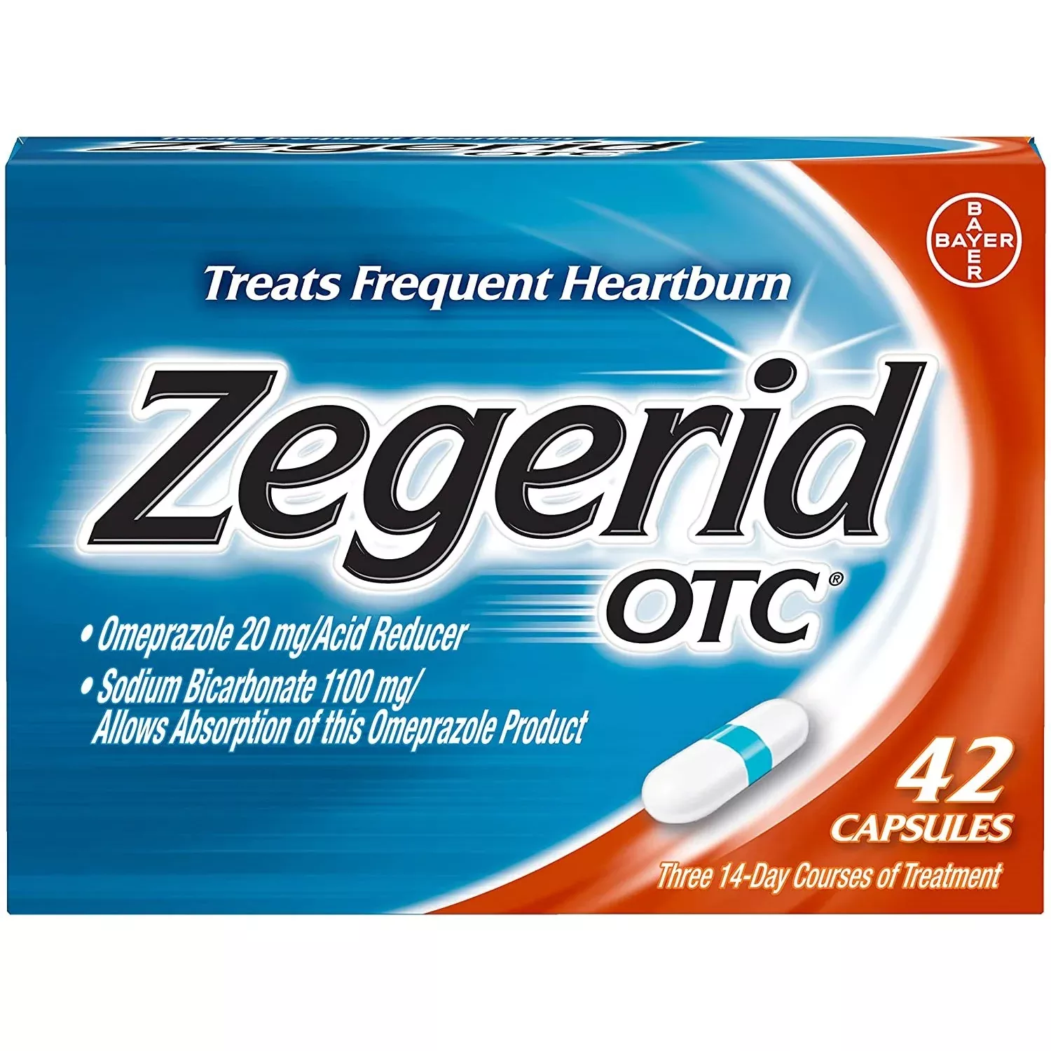 Zegerid OTC Heartburn Relief and Acid Reducer, 42 Capsules