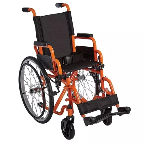 Ziggo Wheelchair Lightweight Folding12 Orange