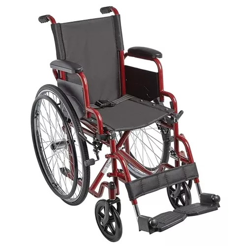 Ziggo Wheelchair Lightweight Folding14 Red